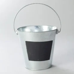 Decostar™ Metal Pail Bucket with Chalk Board 5¾" - 12 Pieces
