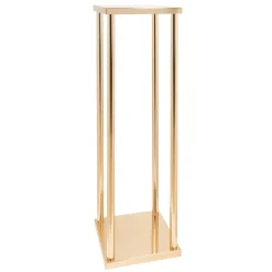 Decostar™ Metal Pillar Flower Stand 36" - Gold