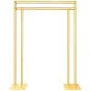 Decostar™ Metal Rectangular Frame Wedding Arch 8ft - Gold