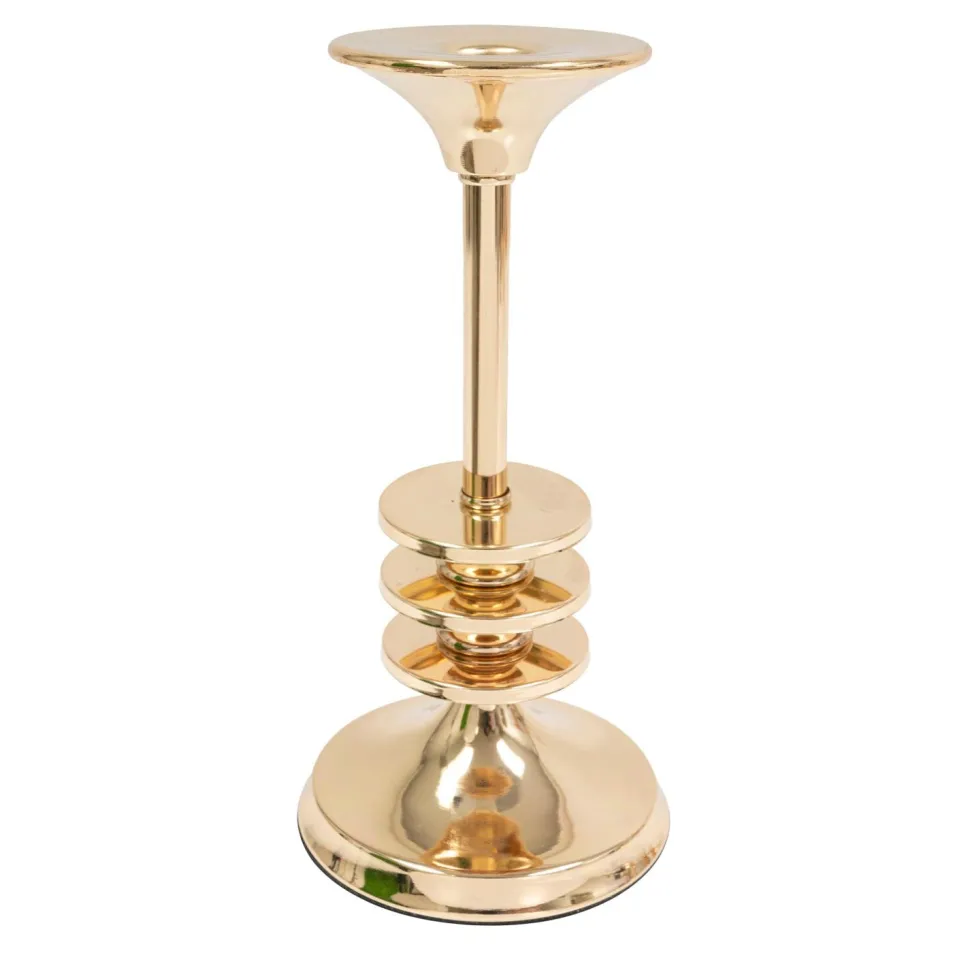 Decostar™ Metal Taper Candle Holder 9½" - Gold