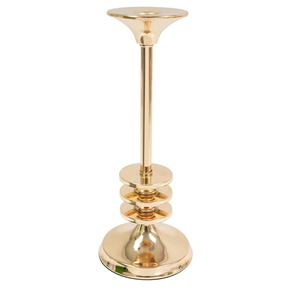 Decostar™ Metal Taper Candle Holder 11½" - Gold