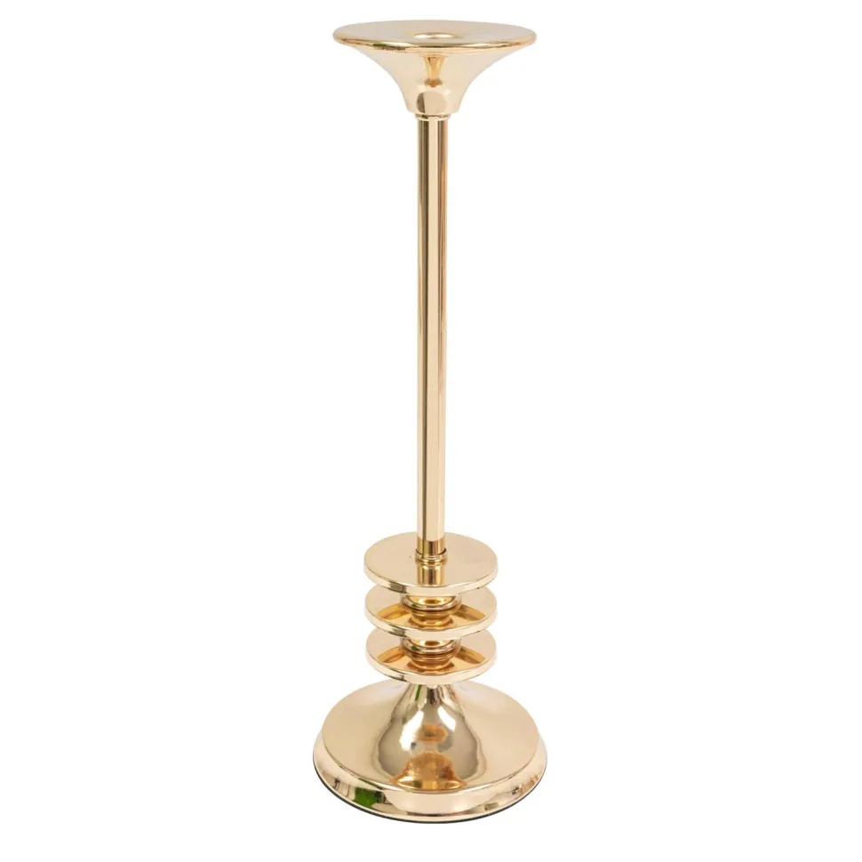Decostar™ Metal Taper Candle Holder 13½" - Gold