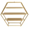 Decostar™ Metal 3 Tier Hexagon Dessert Stand - Gold