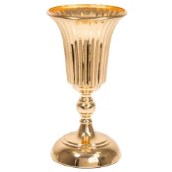 Decostar™ Metal Trumpet Floral Centerpiece 11" - Gold