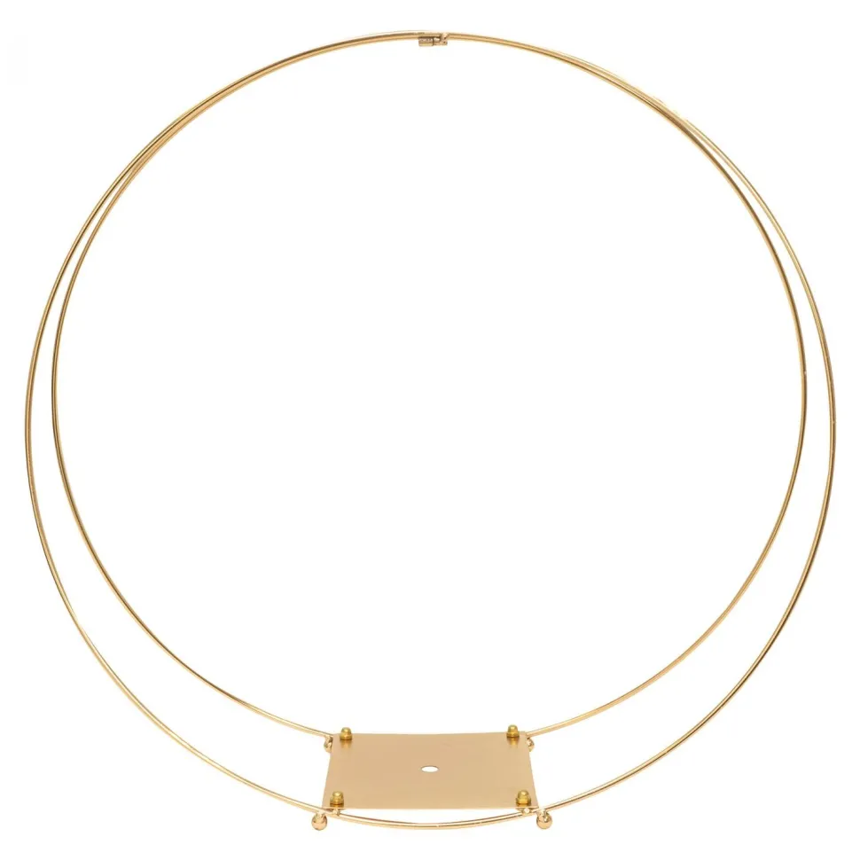 Decostar™ Metal Twin Hoop Centerpiece 22" - Gold