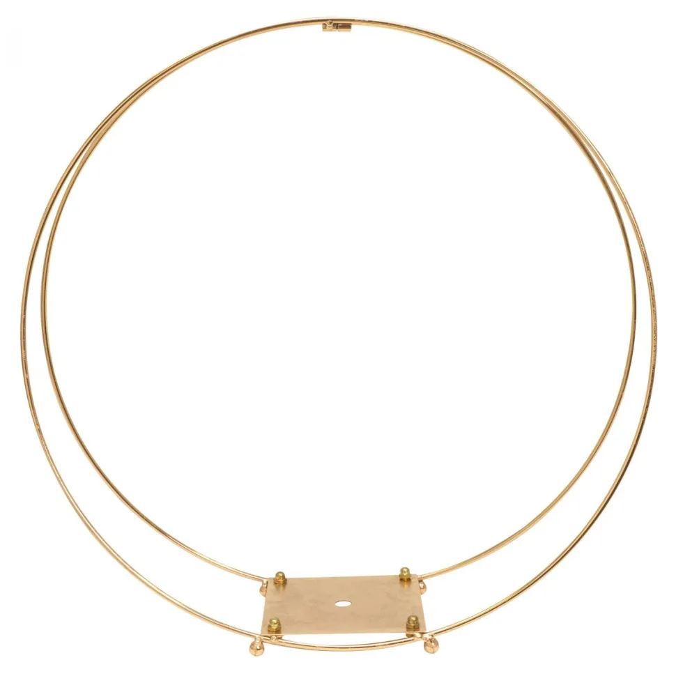 Decostar™ Metal Twin Hoop Centerpiece 18" - Gold