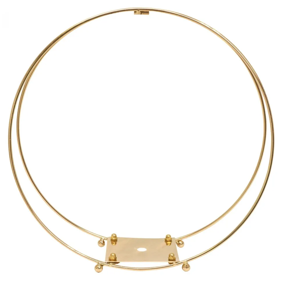 Decostar™ Metal Twin Hoop Centerpiece 14" - Gold