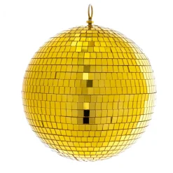 Decostar™ Mirror Disco Balls 9¾" - Gold