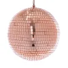 Decostar™ Mirror Disco Balls 7¾" - Rose Gold