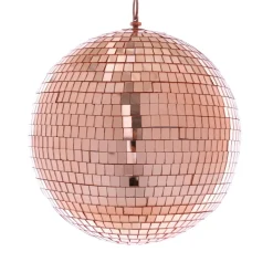 Decostar™ Mirror Disco Balls 7¾" - Rose Gold