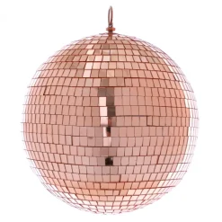 Decostar™ Mirror Disco Balls 12" - Rose Gold