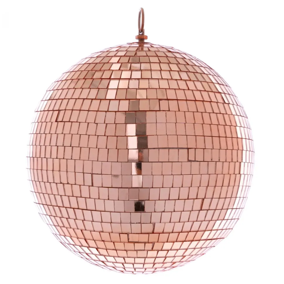 Decostar™ Mirror Disco Balls 12" - Rose Gold