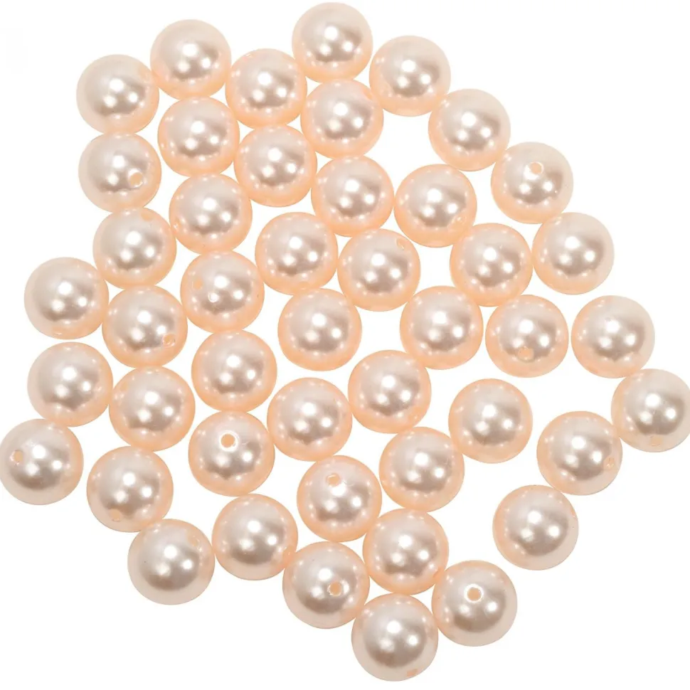 Decostar™ 20mm Craft Pearl Beads With Hole 454g/Bag - Blush