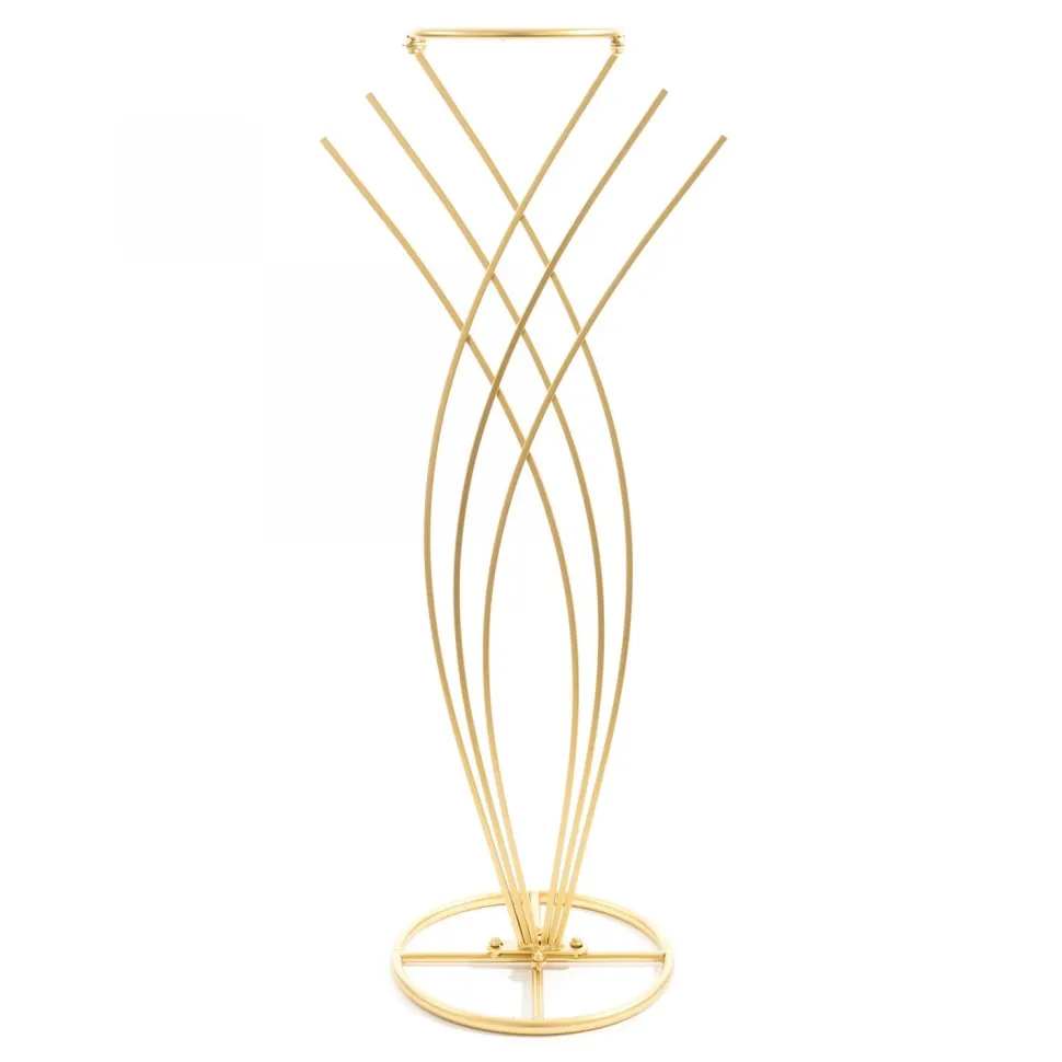Decostar™ Modern Fan Floral Stand 42" - Gold