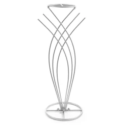 Decostar™ Modern Fan Floral Stand 42" - Silver