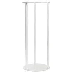 Decostar™ Modern Round Acrylic Floral Riser 24" - Clear