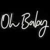 Decostar™ "Oh Baby" Neon Light Sign With Hanging Chain 26"