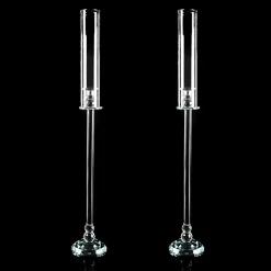 Decostar™ Pair of Crystal Single Arm Clear Candelabra 42½"