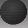 Decostar™ Paper Lantern 18" - Black - 24 Pieces