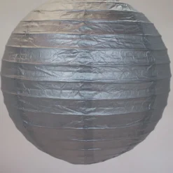 Decostar™ Paper Lantern 18" - Silver - 24 Pieces