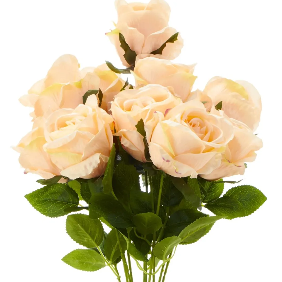 Decostar™ 23" Peach Artificial Flower Bouquet