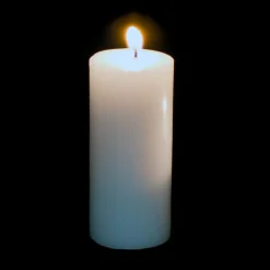 Decostar™ Pillar Candle 6" - 24 Pieces - White