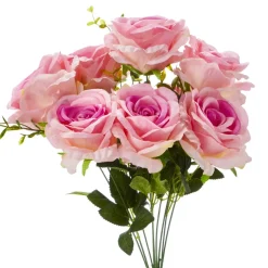 Decostar™ 19" Pink Fuchsia Artificial Flower Bouquet