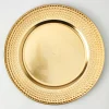 Decostar™ 13" Plastic Charger Plate - E - 24 Pack - Gold