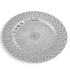Decostar™ 13" Plastic Charger Plate - B - 24 Pack - Silver