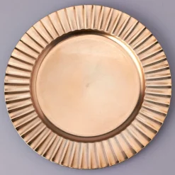 Decostar™ Plastic Charger Plate 13"- Shiny Foil Finish - Gold - 24 Pieces