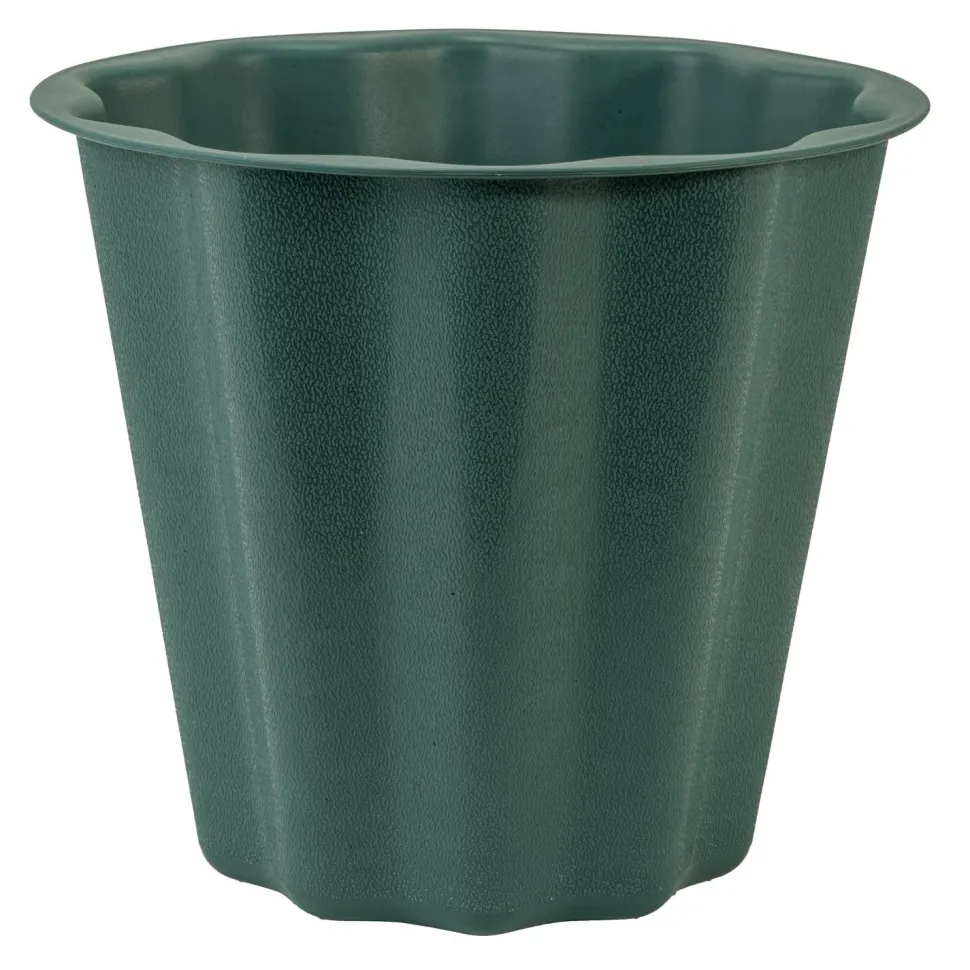 Decostar™ Plastic Floral Container 10" - Dark Green