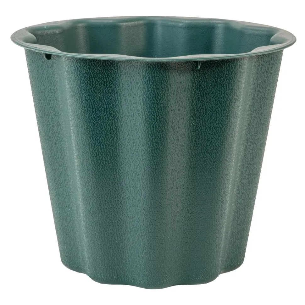 Decostar™ Plastic Floral Container 9" - Dark Green
