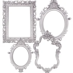 Decostar™ Plastic Frame - Set of 4 - Silver