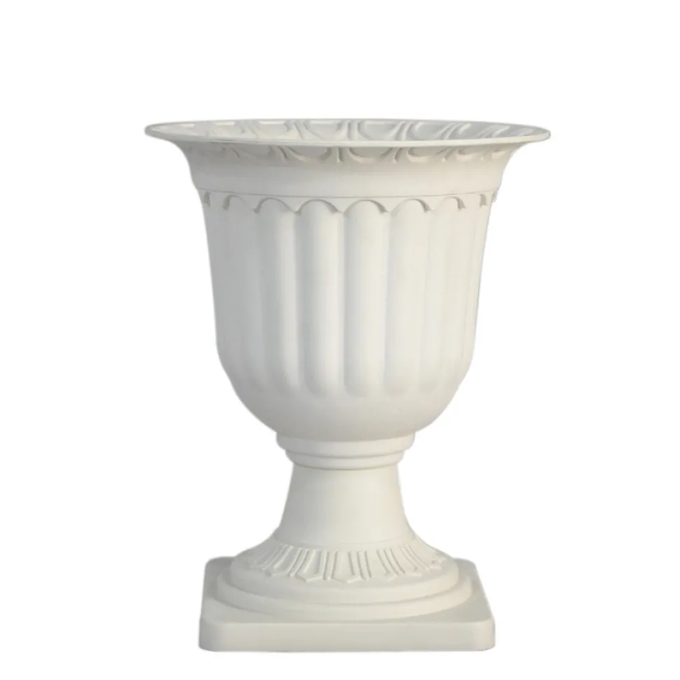 Decostar™ Plastic Planter Urn White 16½" - 12 Pieces