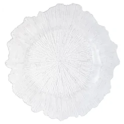 Decostar™ Plastic Reef Charger Plate 13" - Clear - 24 Pieces