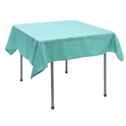 Decostar™ Polyester Square Table Cover 54" - Aqua