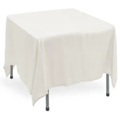 Decostar™ Polyester Square Table Cover 90" - White