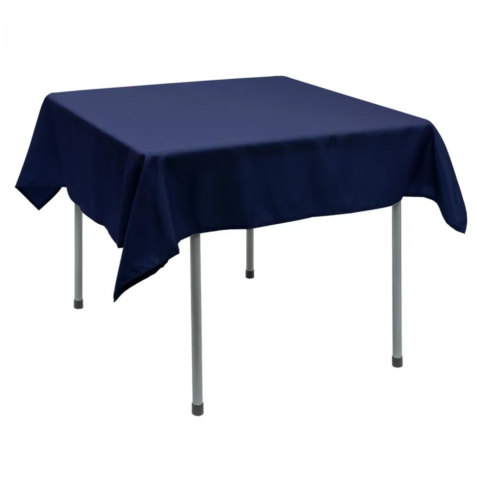 Decostar™ Polyester Square Table Cover 54" - Navy