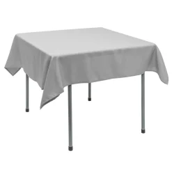 Decostar™ Polyester Square Table Cover 54" - Silver