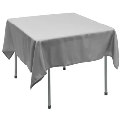 Decostar™ Polyester Square Table Cover 70" - Silver