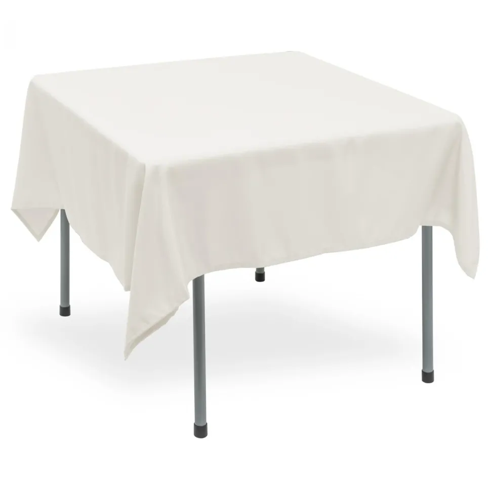 Decostar™ Polyester Square Table Cover 70" - White