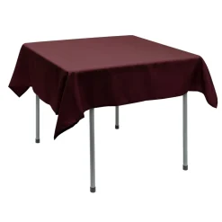 Decostar™ Polyester Square Table Cover 54" - Burgundy