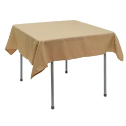 Decostar™ Polyester Square Table Cover 54" - Champagne