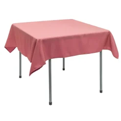 Decostar™ Polyester Square Table Cover 54" - Coral