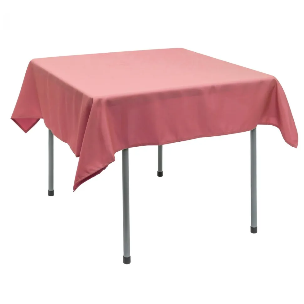 Decostar™ Polyester Square Table Cover 54" - Coral