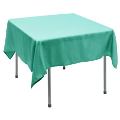 Decostar™ Polyester Square Table Cover 70" - Aqua