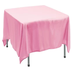 Decostar™ Polyester Square Table Cover 90" - Pink