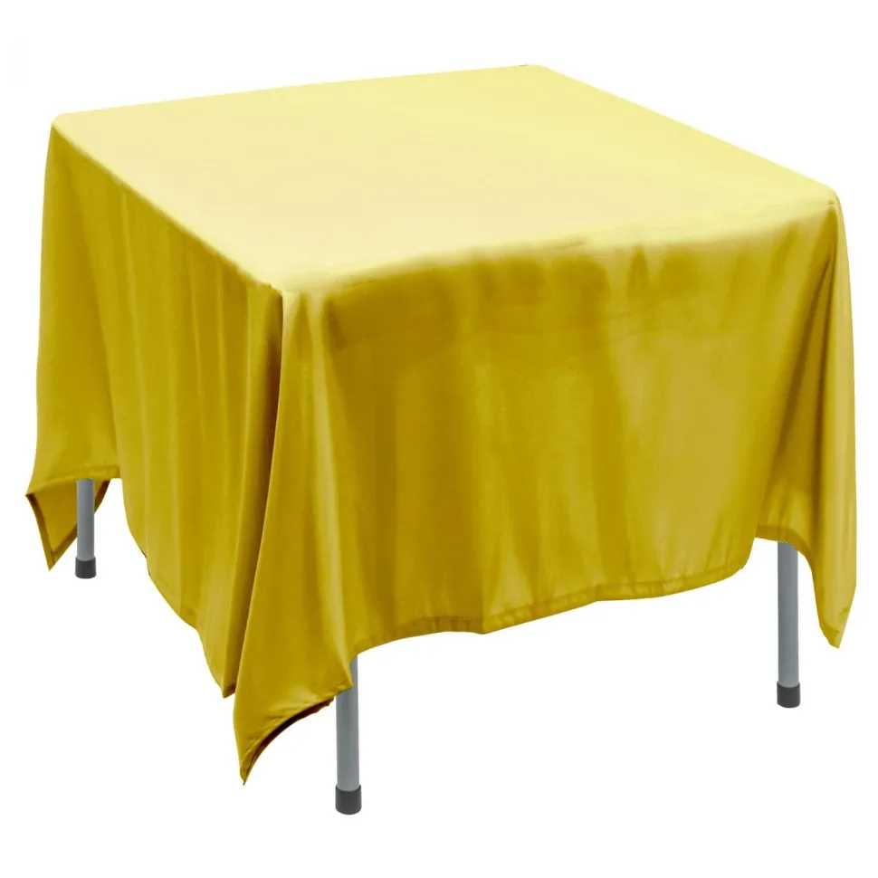 Decostar™ Polyester Square Table Cover 90" - Yellow