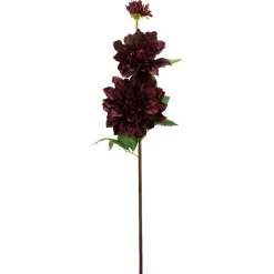 Decostar™ Premium Artificial Dahlia Branch 30" - Burgundy