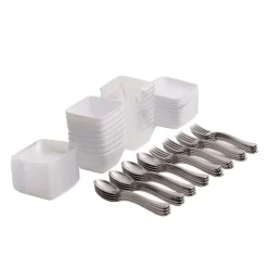 Decostar™ Premium Plastic Appetizer Set 96pc